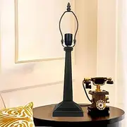 Tiffany Table Lamp Base Replacement, Only for 12 Inch Tiffany Stained Glass Lampshade Pole Height 20 Inch Bronze Finished Resin Desk Lights Base KeYJ
