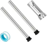 DEHOMKUS RV Water Heater Anode Rod with Hex Element Socket Wrench Kit for Mor-Flo Water Heaters 9.25"L x 3/4"NPT RV Hot Water Tank Anode Rod Replacement Part Suburban 232767 - Set of 4