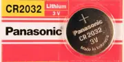 2PC Panasonic CR2032 2032 Lithium Coin Cell Battery 220mAh,3V, Ships from Canada