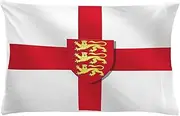 CafePress England Three Lions Flag Pillow Case Standard Size Pillowcase, Lumbar Cover Microfiber