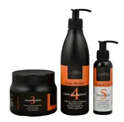 3 x Cabello Mask + Leave-On Moisture + Serum Oil Keep Me Hot / 500mL + 400mL + 120mL