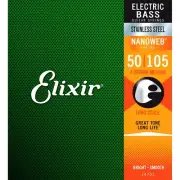 Elixir Nanoweb Stainless Steel Bass Strings 50-105