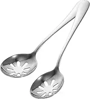 Zerodeko Stainless Steel Slotted Serving Spoon Mini Spoon Set Hotpot Soup Ladle Chinese Utensils Kitchenware
