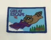 PATCH GSA Girl Scouts Great Escape '95 1995 PBGSC Raccoon Purple Flying Carpet