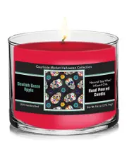Courtside Market Halloween Collection Day Of The Dead Ghoulish Green Apple Soy Wax Candle
