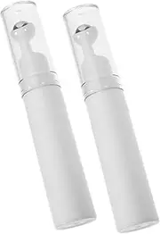 Ipetboom 2Pcs Travel Eye Roller Bottles Refillable Essential Oil Applicator Compact Cream Dispenser with Roller Balls for Skincare Go Use