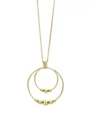 Lagos 18K Yellow Gold Caviar Gold Rolo Chain Pendant Necklace, 16-18