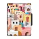 iPad Pro 11-inch (3rd/4th gen) iPad 強悍防摔翻蓋式保護殼 Pastel Cityscape iPad Case