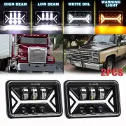 2x LED Headlights 4x6''inch Hi/Lo Beam DRL DOT for Ford LTD Thunderbird Mustang