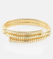 [Marina B] Marina B Trisolina Triple 18kt gold bangle with diamonds One Size gold