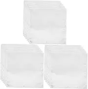 [DEARMAMY] 3sets Men's Pocket Square Handkerchief Suitable for Wedding Party Bulk Pack Fathers Day Present 6pcs*3