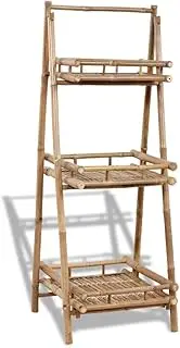 VRAXO 3-Tier Folding Bamboo Plant Rack -10.2KG,41493