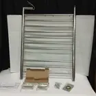 Electric Heated Bath Pool Towel Rack Warmer Polished Stainless Steel Hardwire