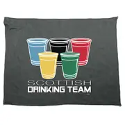 Alcohol Scottish Drinking Team Glasses - Funny Novelty Soft Sport Microfiber Towel