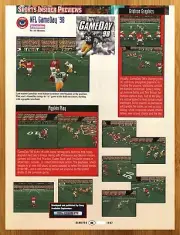 1997 NFL GameDay 98 PS1 PREVIEW Print Ad/Poster Authentic Football Game Art 90s