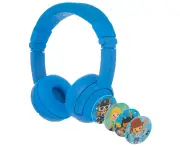 BuddyPhones Play Plus Kids Wireless/Bluetooth Headphones/Headset w/Mic Cool Blue