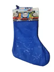 RUZ THOMAS THE TRAIN Christmas Character Stocking, Blue Felt 13"