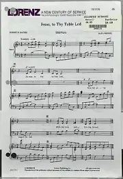 Jesus, to Thy Table Led by Baynes & Mengel SAB w Piano Sheet Music Lorenz Pub