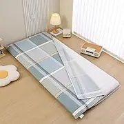 White,150 * 200cm（Queen）,KKCD 100% Cotton Floor Futon Mattress Cover Japanese Futon Mattress Cover with Zipper Shikibuton Bedsheet Covers Soft Skin-Friendly Dust Dustproof for Dormitory