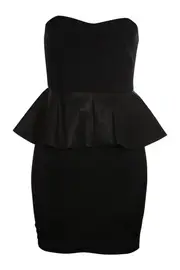 Liberty Peplum Dress--BAR-27489DB