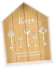 Zerodeko Multi Purpose Key Box Wall Decoration Nordic Style House Shaped Key Organizer Material Easy to Install for Home Entryway Trinket Storage