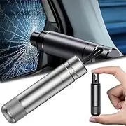 SafeHammer-Safe Hammer Glass Breaker,Mini Car Safety Hammer Seat Belt Cutter,Car Window Glass Breaker Safety Hammer,Seat Belt Cutter Emergency Escape Tool (Silver)