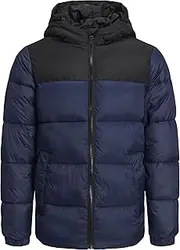 [JACK & JONES] Boys Jjetoby Puffer Hood Sn Jnr Puffer Jacket