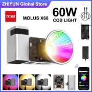 ZHIYUN MOLUS X60 RGB 60W COB Led Video Light Portable Pocket Light 2700K-6500K