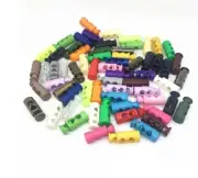 Long Toggle Stopper Colorful Paracord Lock String Cord Plastic Stoppers 50Pcs