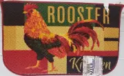 TEXTURED PRINTED RUG (nonskid back)(18"x30") ROOSTER KITCHEN, D Shaped. AH