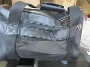 Mark & Graham Fillmore Vegan Pet carrier bag black photo shoot sample