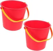 SUPVOX 2Pcs Summer Beach Pails Bucket for Sand Water Play for Outdoor Activities Buckets for Summer Family Outings