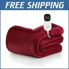 Cozy Heated Blanket Full Size with 10 Heat Settings - Perfect for Winter Warmth