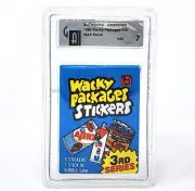 1980 TOPPS Wacky Packages Series 3 Unopened BUBBLE Gum Wax Pack GAI 7 NM