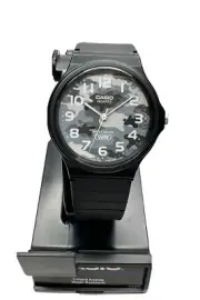 Casio Sports Mens Watch Analog Grey Urban Camouflage MQ24-8C MQ24 Black New