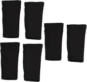 3 Pairs Guard Socks Football Cover Shin Pads Brace Protector Kids Football Calf Sleeves Football Shin Guard Sock Ashtray Kids Socks Soccer Calf Socks Sports Socks Universal Nylon