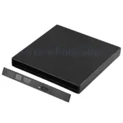 USB 2.0 Slim External Caddy Case Enclosure for 12.7mm SATA CD DVD Burner Drive