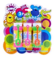 6 Bottles Kids Bubble Solutions with Blow Wand Bubbles Mix Soap Liquid Fluid Toy