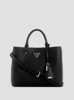 GUESS Black Meridian Girlfriend Satchel Bag