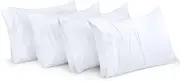 Utopia Bedding King Pillow Cases - 4 Pack - Envelope Closure - Soft Brushed Microfiber Fabric - Shrinkage and Fade Resistant Pillow Cases 20 X 40 Inches (King, White)