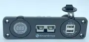 ENERDRIVE 50Amp Anderson Plug Flush Mount faceplate Coloured Voltage USB Socket