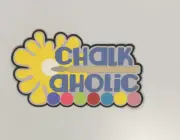 Chalkaholic Scrapbook Title Handmade Paper Pierced Die Cut