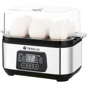 Electric Rapid Egg Cooker, 6 Egg Capacity for Hard Boiled Eggs, Poached Eggs,...