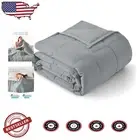 Cooling Twin Size Weighted Blanket 48"x72" - Soft Microfiber Comfort for Sleep