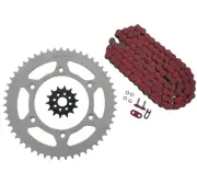 2007 - 2013 Honda CRF250 X Red O Ring Chain and Sprocket 14/51 116L