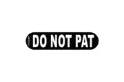 Rogz Do Not Pat Small Personalised Pre Made Badge to Fit the LetzGo Dog Harness