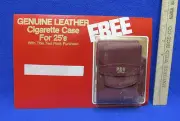 Vintage Cigarette Case By Richland Genuine Cordovan Leather w/Lighter Pocket NOS