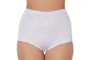 Bendon Nylon Tricot Full Brief 13-17 White