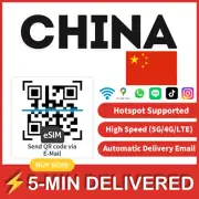 [eSIM] CHINA esim e sim card travel sim card tarjeta esim dato Unlimited chine