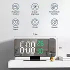Digital LED Projection Alarm Clock Temperature Date Snooze Ceiling Hot J9